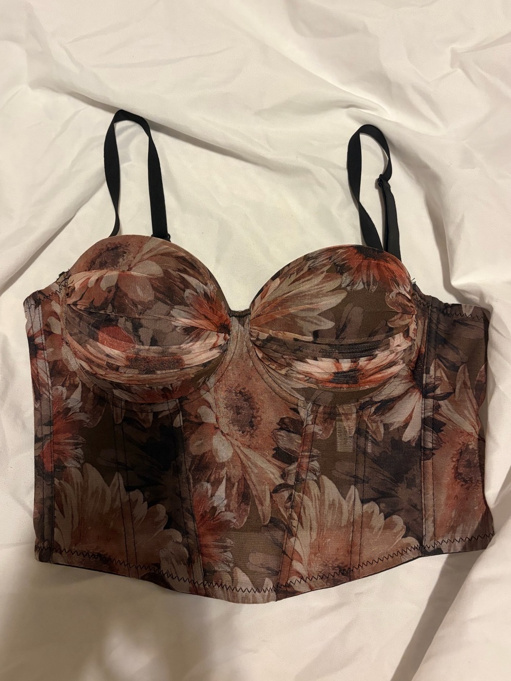Floral Bustier Corset Top
